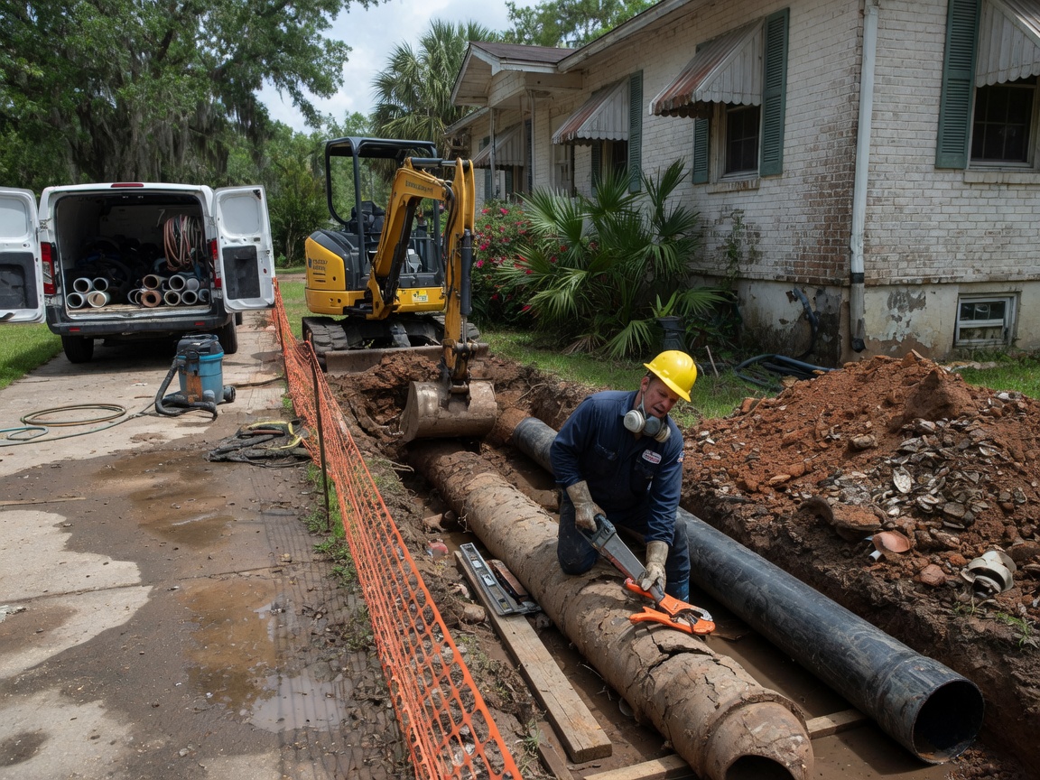 Sewer Line Repair near Me in 32534 Pine Forest, FL 32534