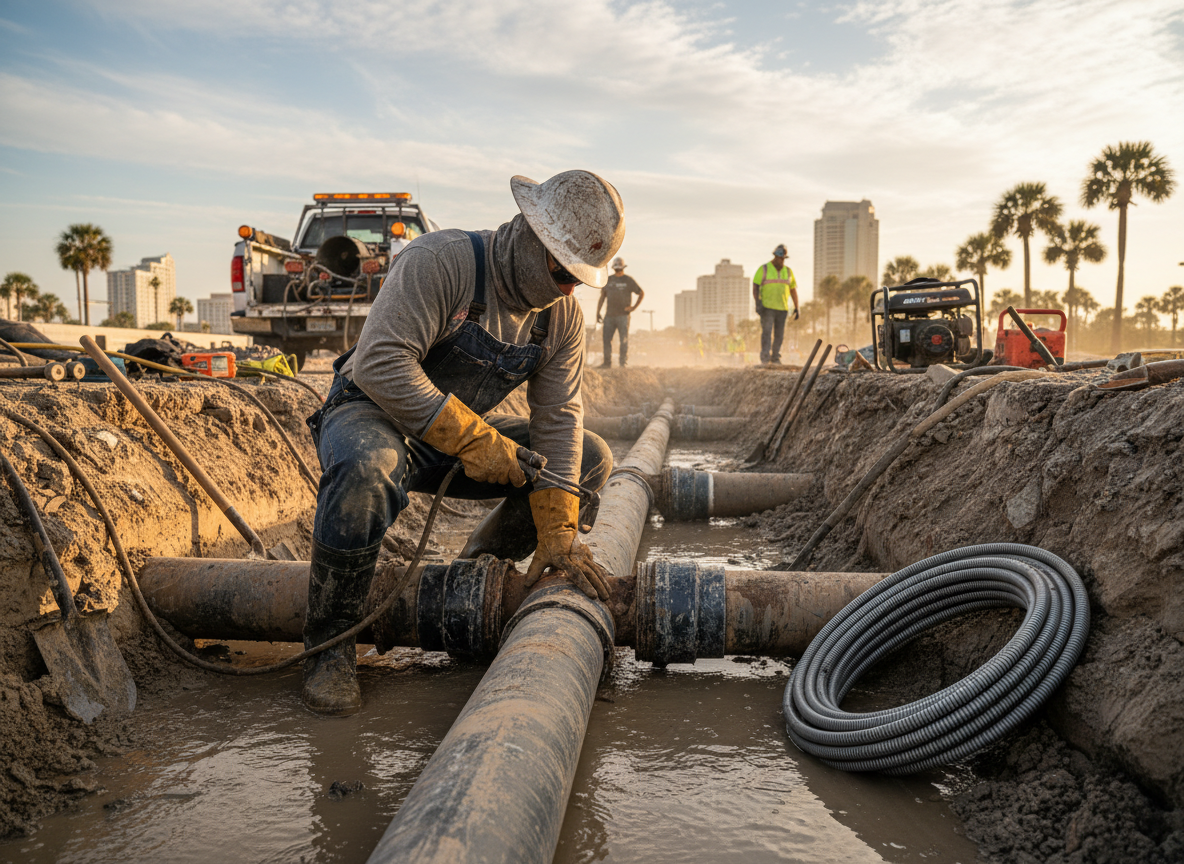 Sewer Pipe Repair in Pensacola, FL